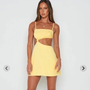 Beginning boutique yellow dress